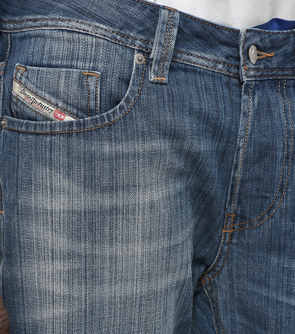 Blue Mid Rise Jeans 3