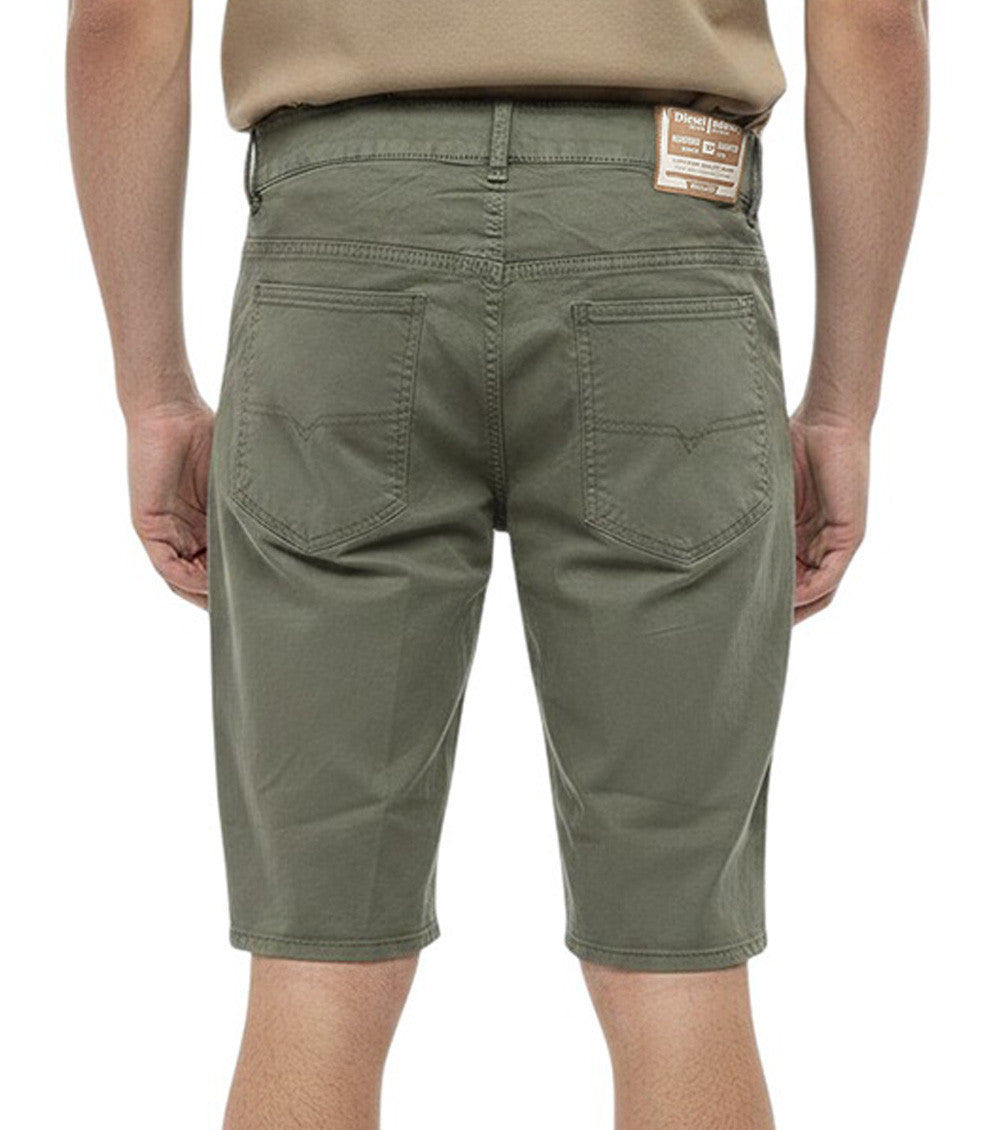 Green Slim Solid Shorts 2