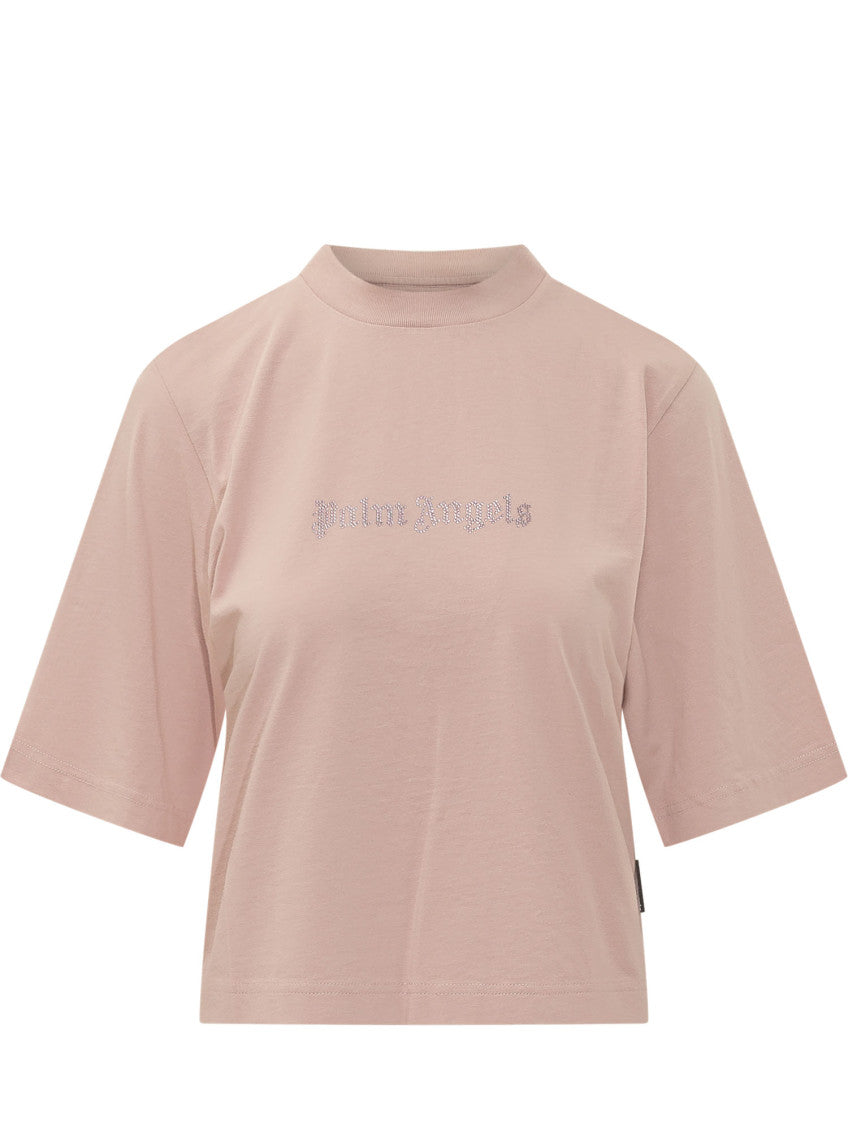 Light Pink Logo Crew Neck T-Shirt 1