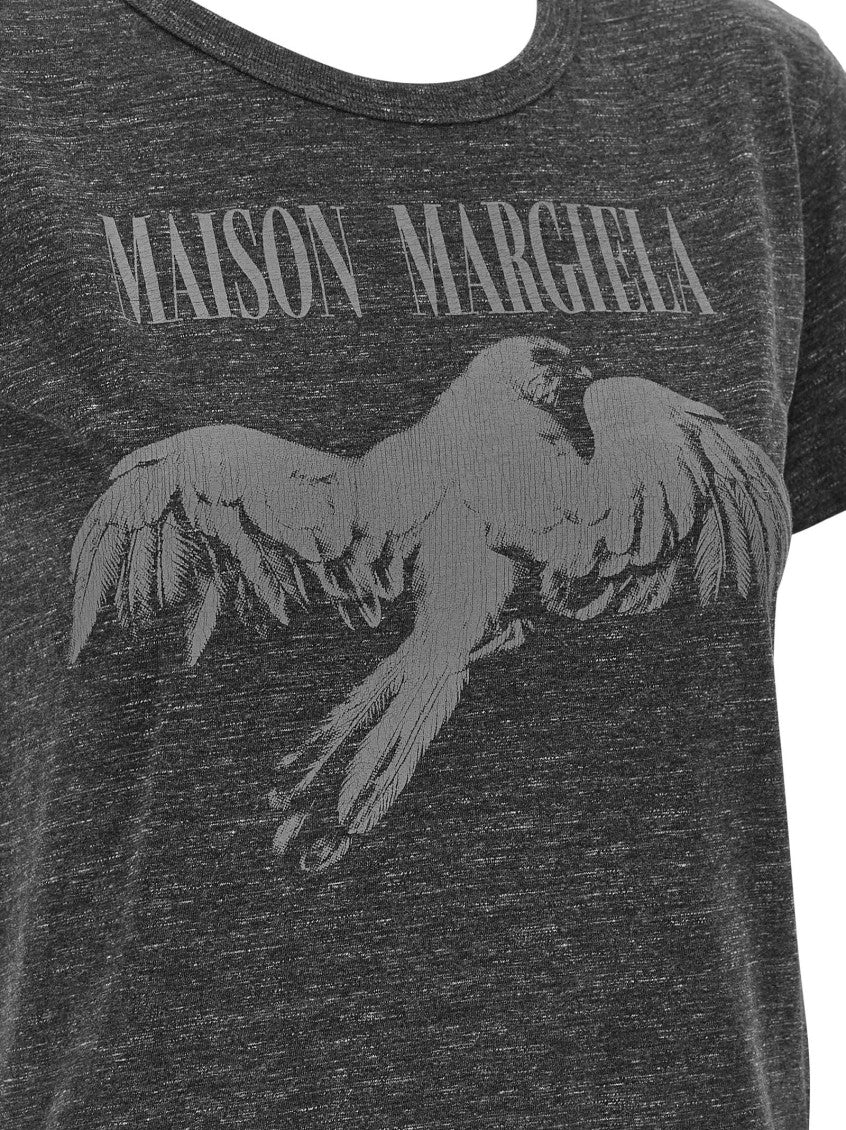 Grey Graphic Crew Neck T-Shirt 4