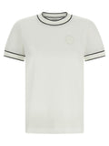 White Logo Crew Neck T-Shirt 1