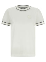 White Logo Crew Neck T-Shirt 1