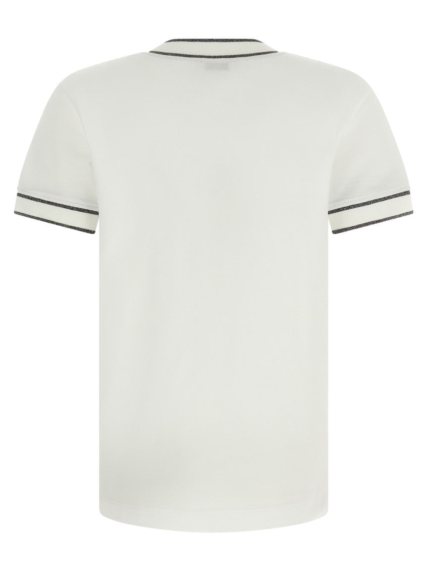 White Logo Crew Neck T-Shirt 2