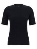 Black Solid Crew Neck T-Shirt 1