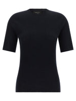 Black Solid Crew Neck T-Shirt 1