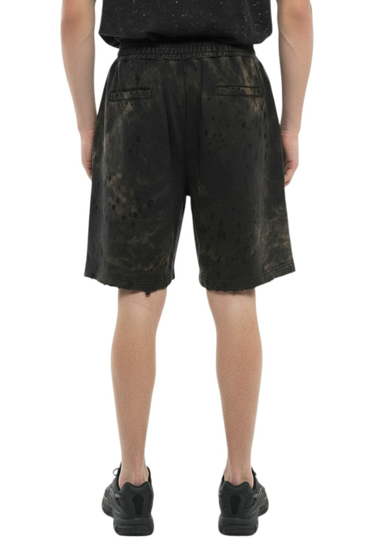 Black Distressed Shorts 2