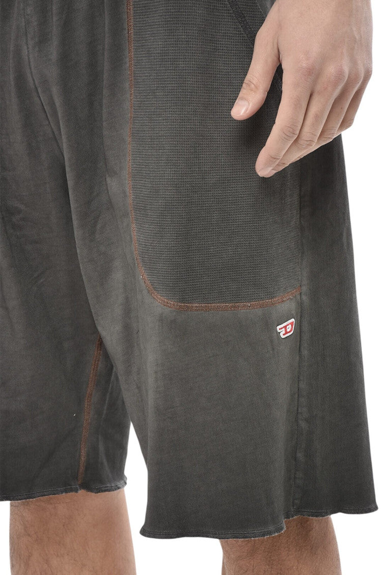 Grey Solid Cotton Shorts 3