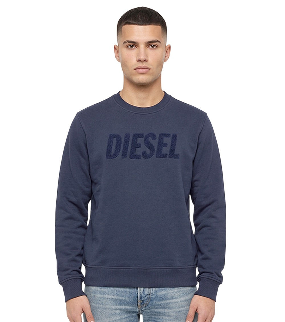 Navy Blue Logo Sweatshirt 1