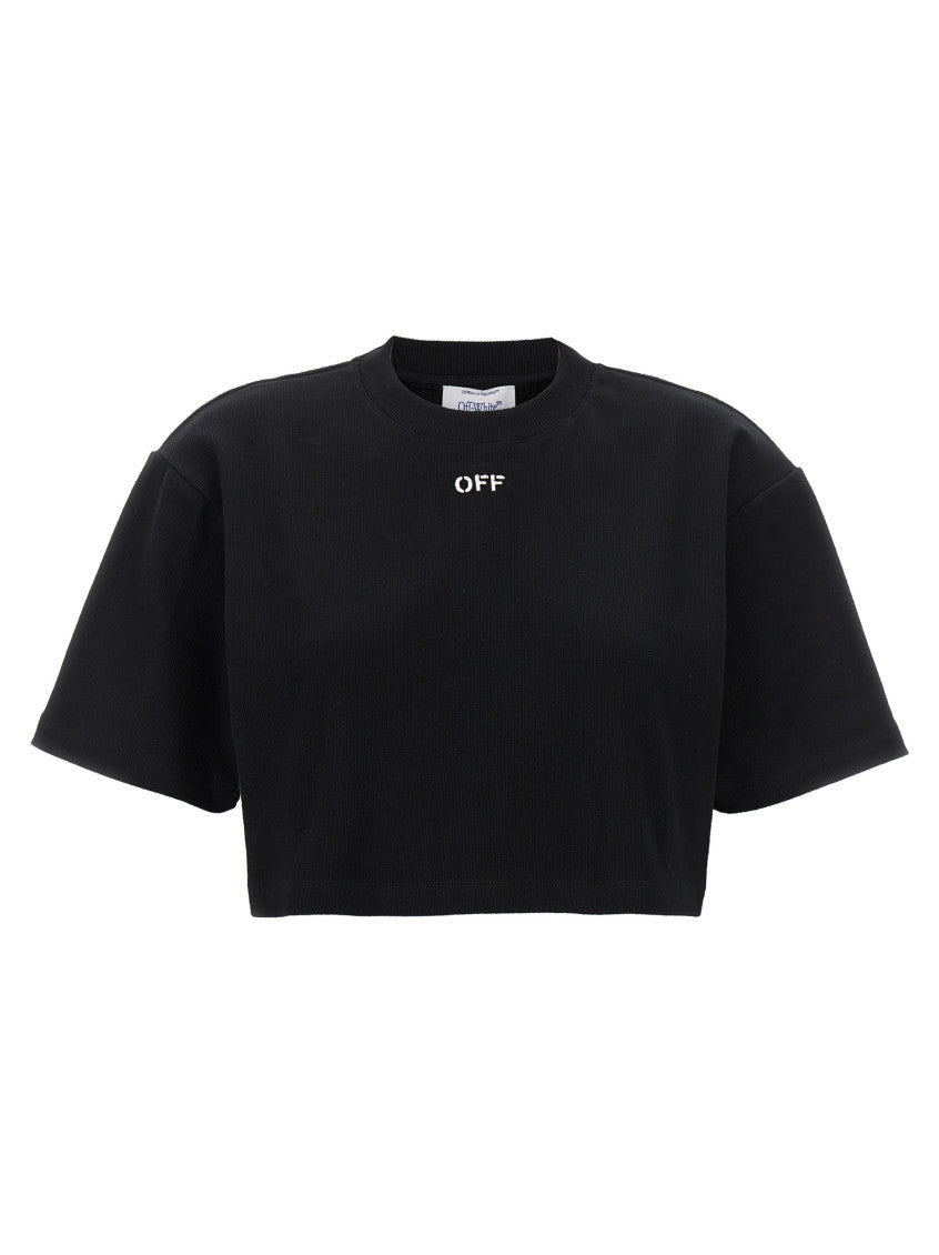Black Logo Crew Neck T-Shirt 1