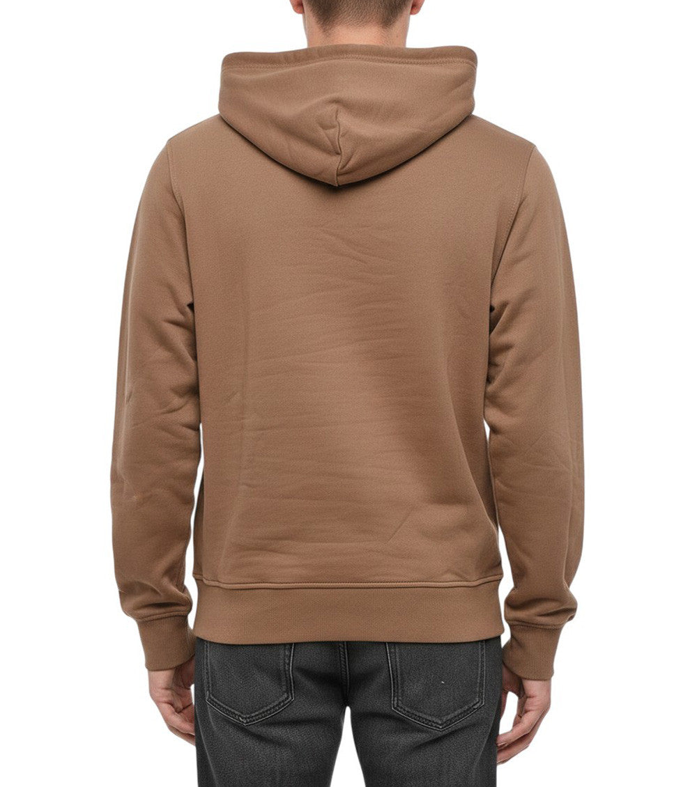 Brown Logo Regular Hoodie 2