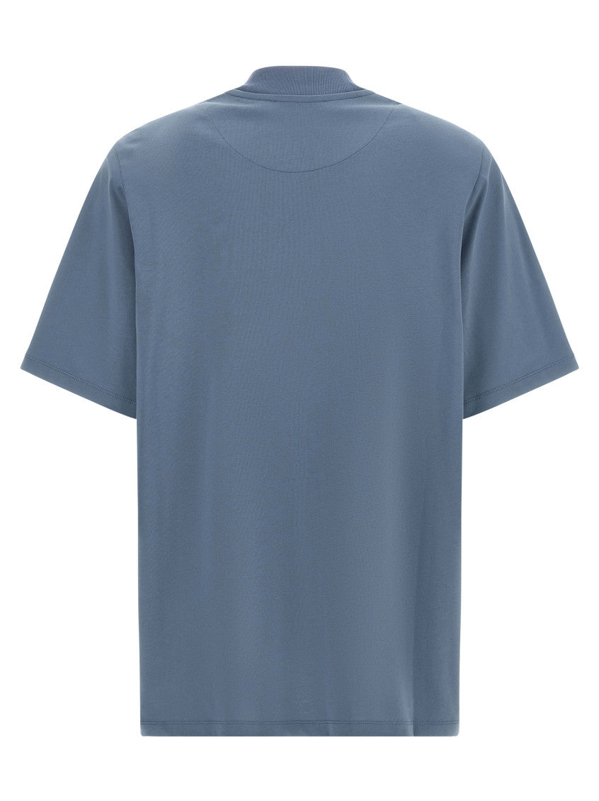 Blue Logo Crew Neck T-Shirt 2