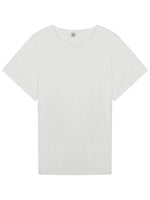 White Solid Round Neck T-Shirt 1