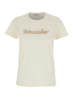 White Logo Crew Neck T-Shirt 1