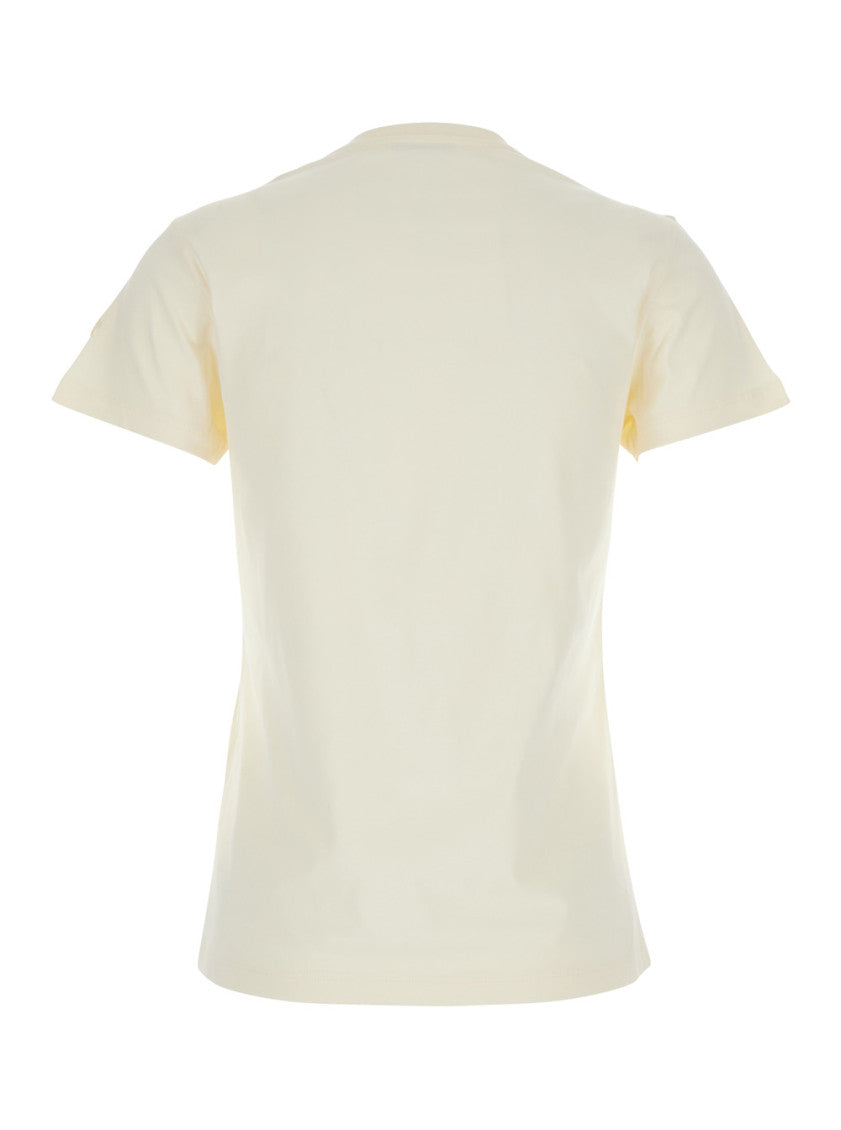 White Logo Crew Neck T-Shirt 2