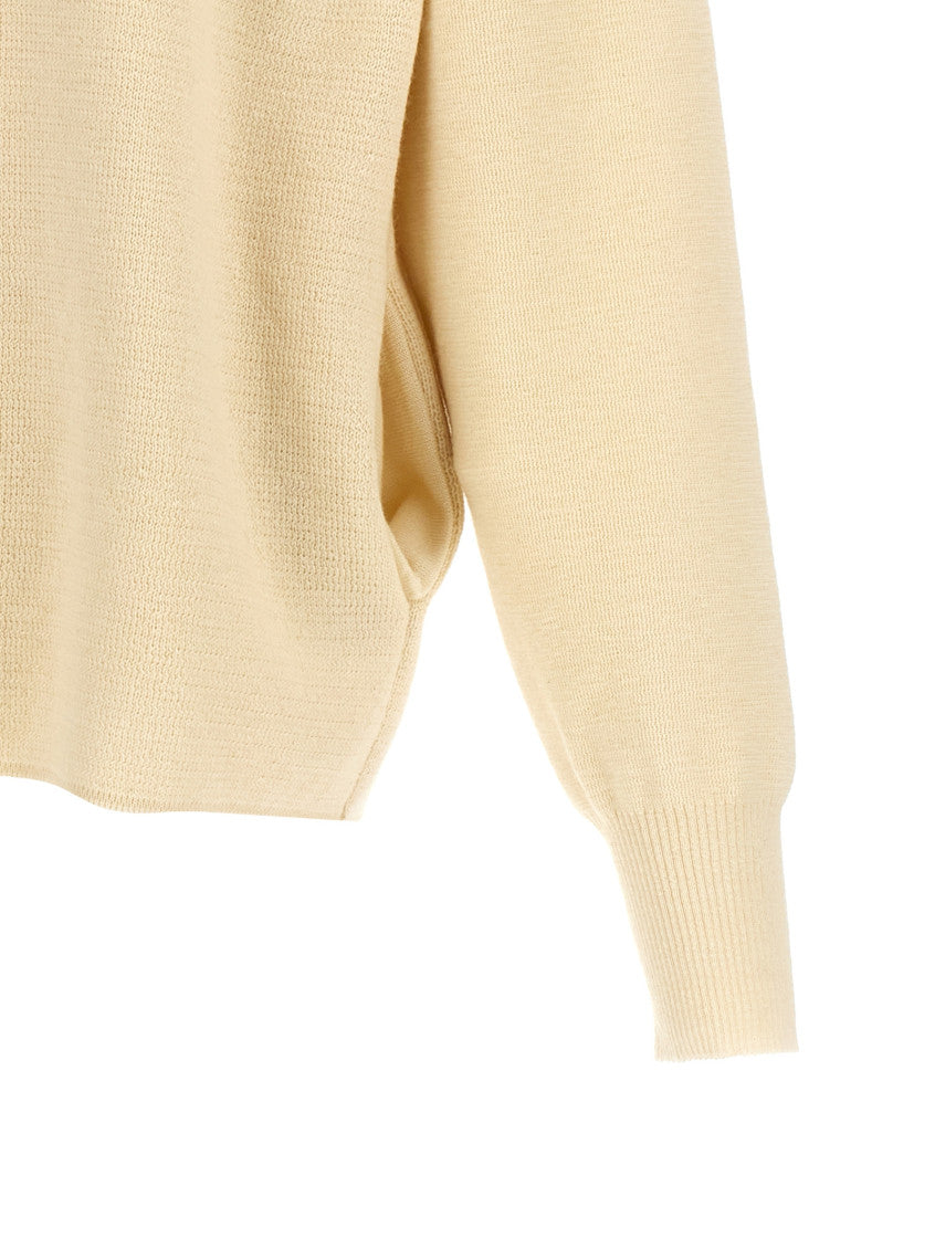 White Half zip sweater 4