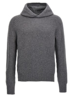 Grey Wool hooded sweater 1