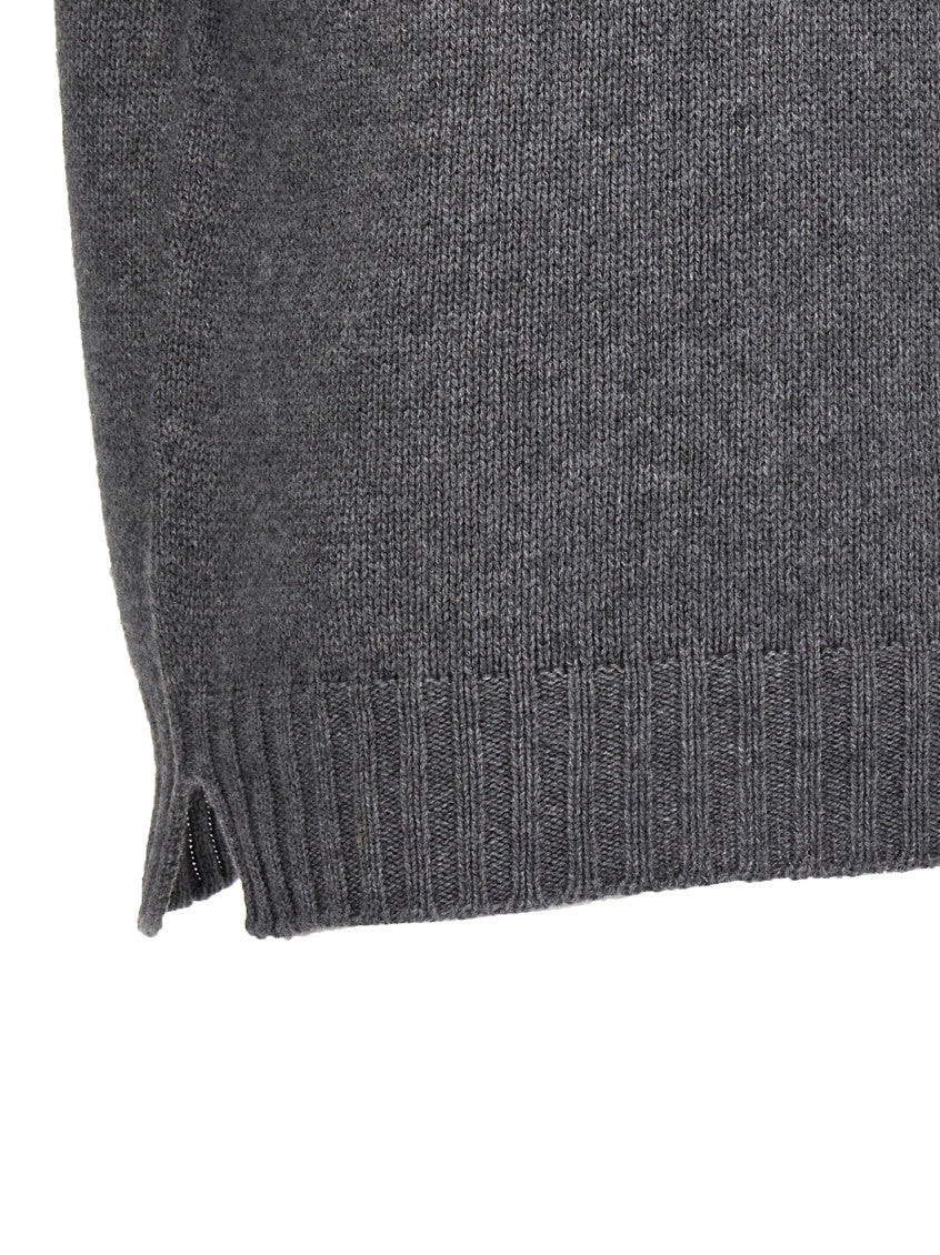 Grey Wool hooded sweater 4
