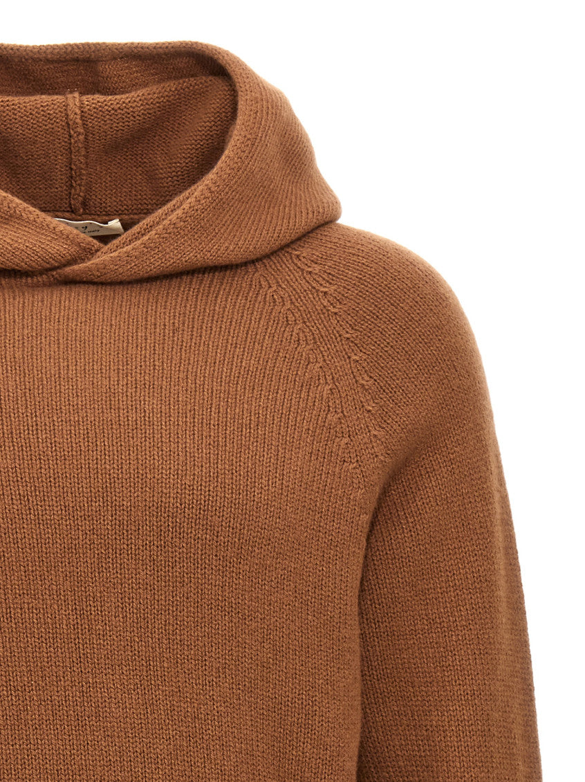 Brown Wool hooded sweater 3