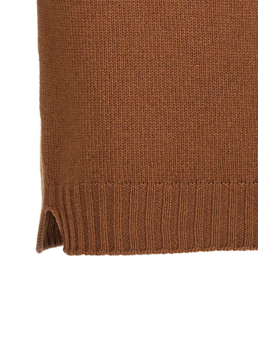 Brown Wool hooded sweater 4