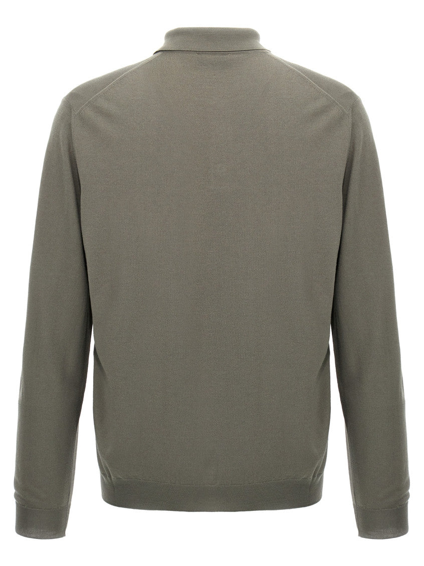 Green Wool polo shirt 2