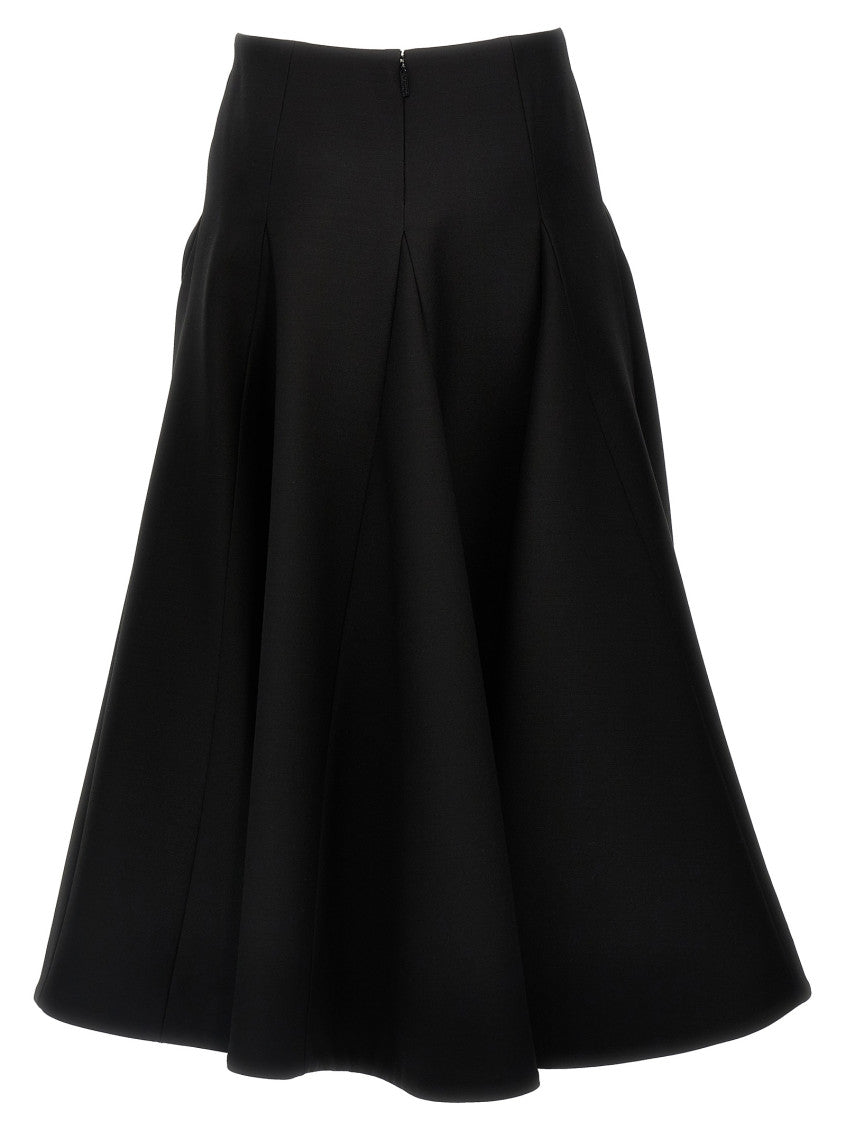 Black 'Solid Crepe Couture' Valentino skirt 2