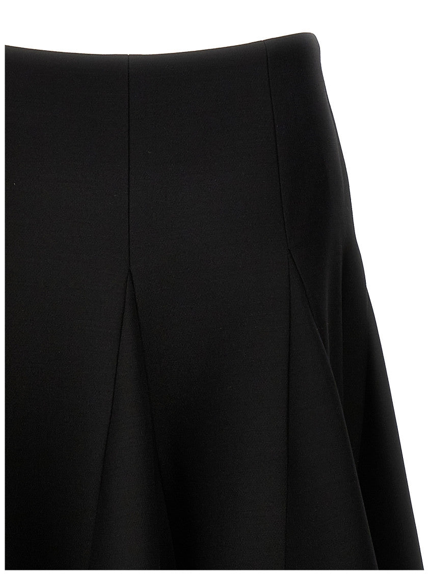 Black 'Solid Crepe Couture' Valentino skirt 3