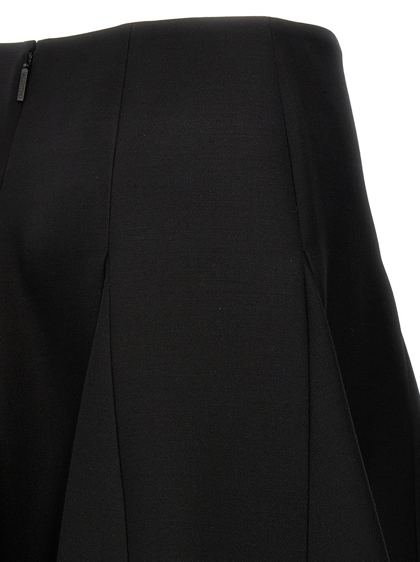 Black 'Solid Crepe Couture' Valentino skirt 4