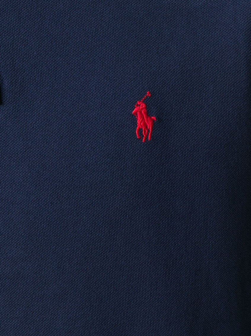 Blue Cotton Polo Shirt 2