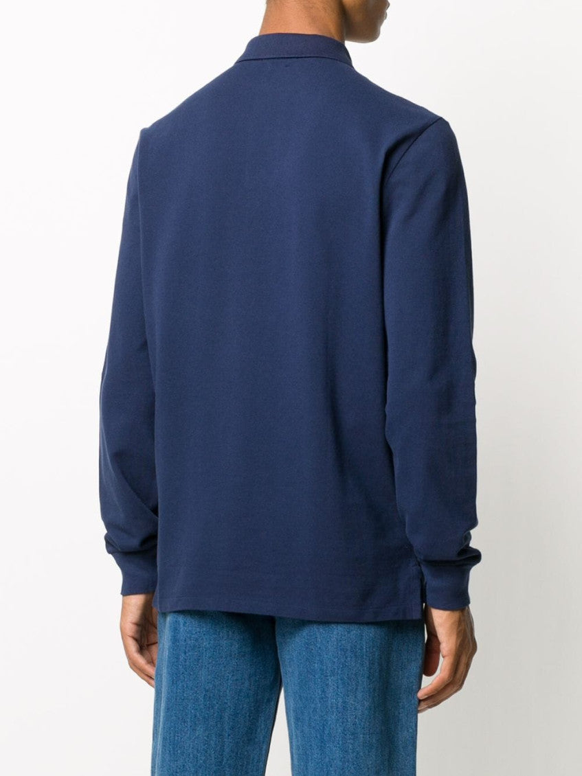 Blue Cotton Polo Shirt 3