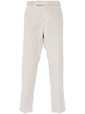 Beige Corduroy Mid-rise Pants 1