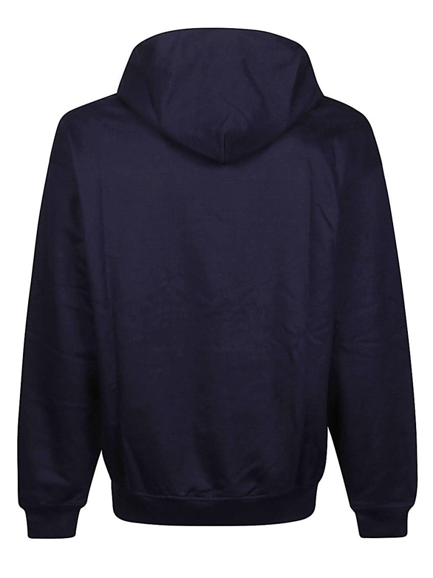 Navy Blue Cotton sweatshirt with print 2
