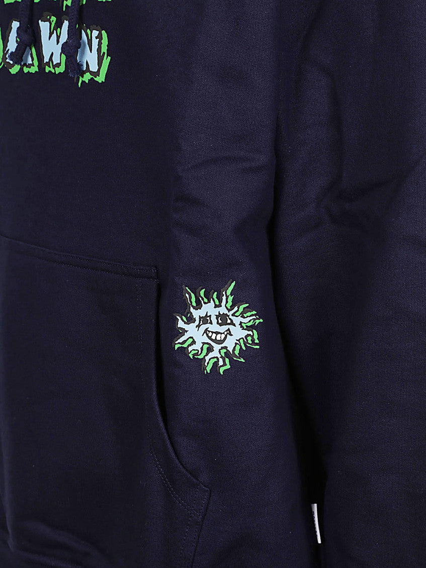 Navy Blue Cotton sweatshirt with print 3