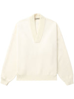 White V-neck sweater 1