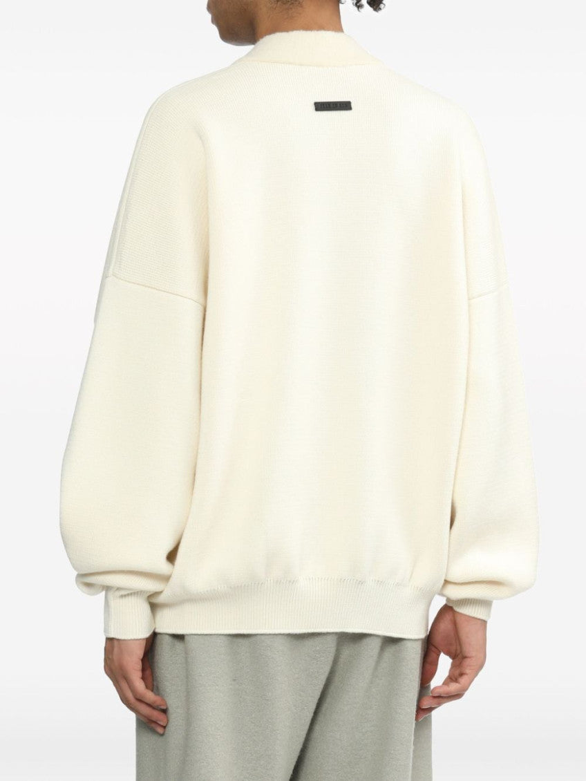 White V-neck sweater 5
