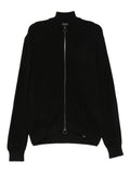 Black High Neck Cardigan 1