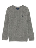 Boys Grey Logo Sweater 1