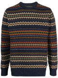 Navy Blue Crew Neck Sweater 1