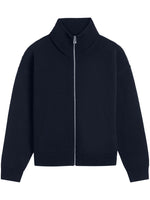 Navy Blue Wool Cardigan 1