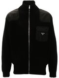 Black Wool Blend Cardigan 1