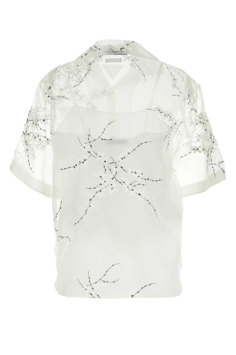 White Silk See-through Shirt 2