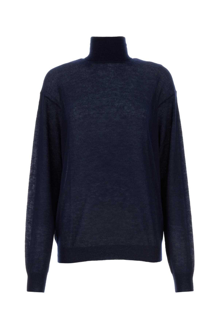 Navy Blue High neck Sweater 1