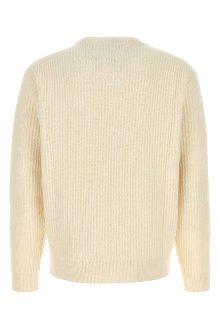 Ecru Crewneck Logo Sweater 2