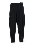 Black Pleated Buttoned Pants 1
