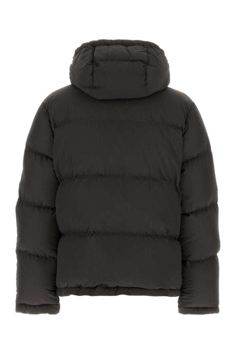Grey Hooded Puffer Jacket 2