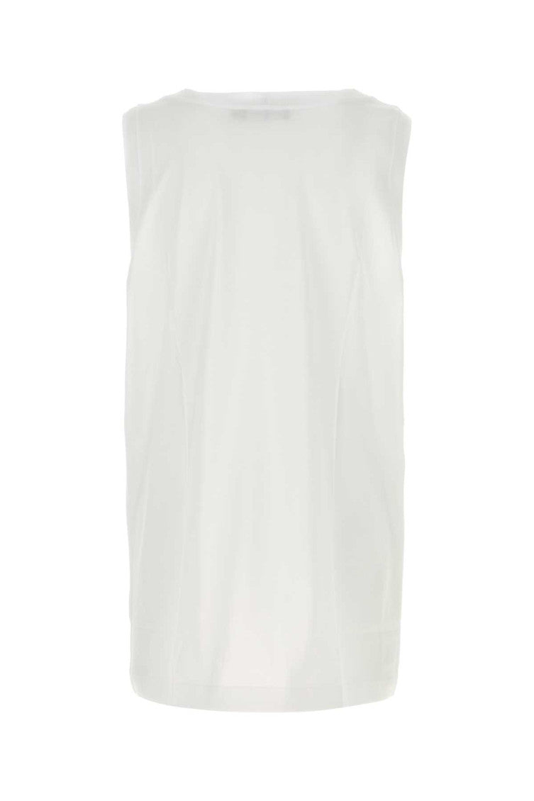 White Logo Patch Tank Top 2