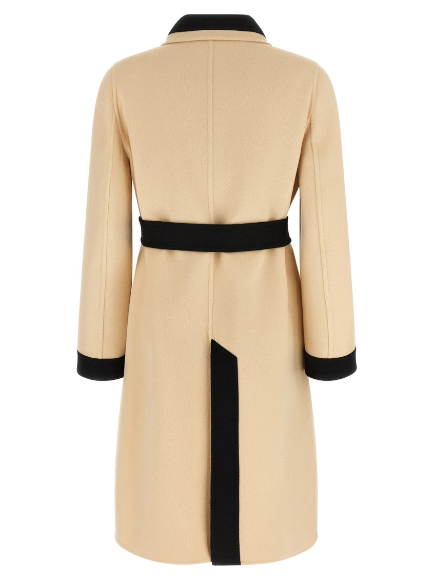 BlackWhite Wool Coat 2