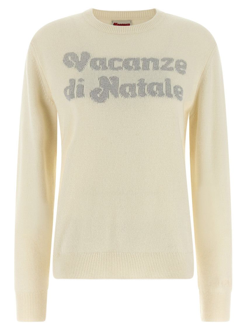 White 'New Queen-Vacanze Di Natale' Sweater 1