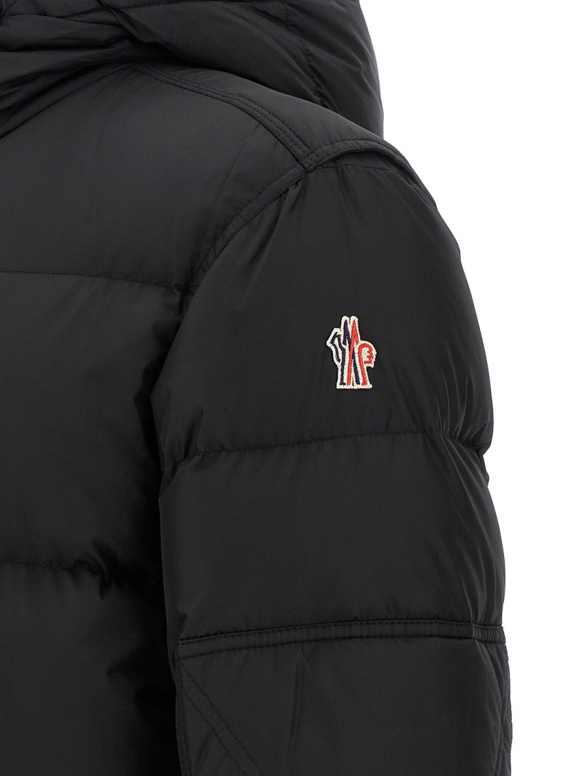 Black High Neck Logo Jacket 4