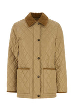 Beige Quilted Jacket 1