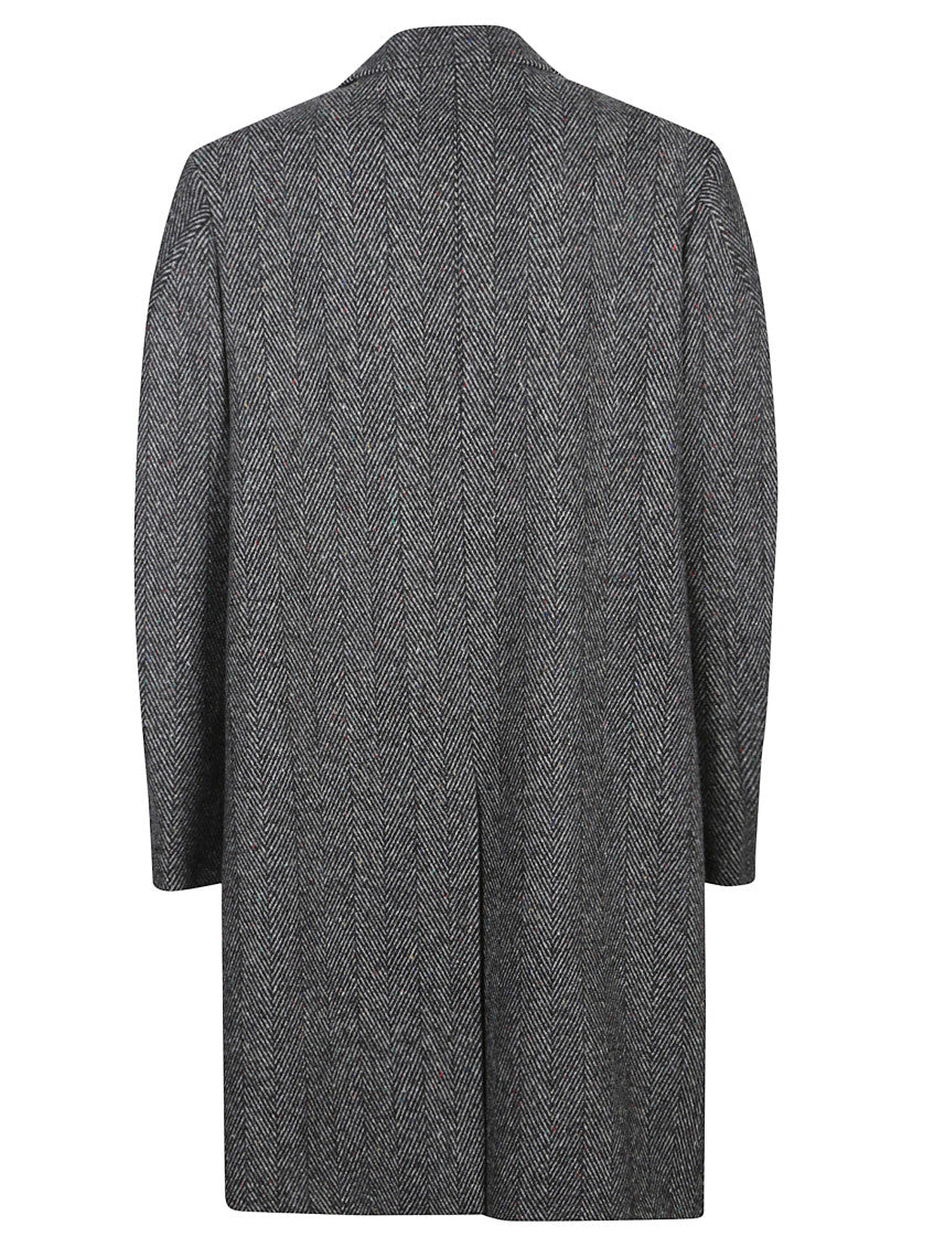 Black Notched Lapel Coat 2